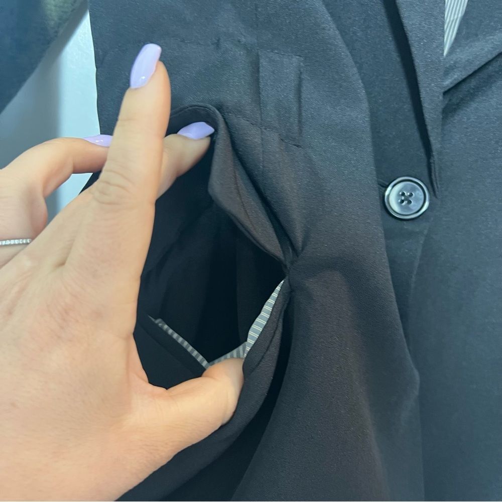 Fate Blazer Black with Green Snake Skin Sleeves and Black zip in hoodie size S - Picture 8 of 15